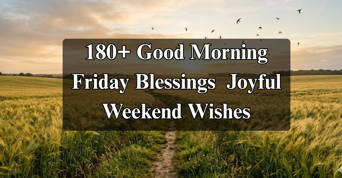 good morning Friday blessings