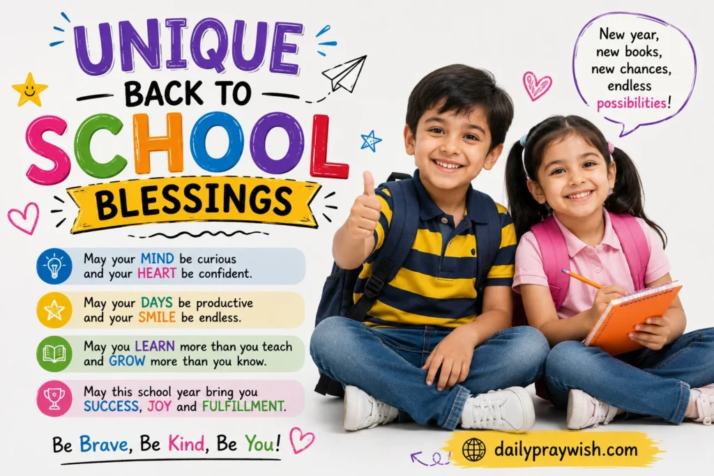 Back to school blessings