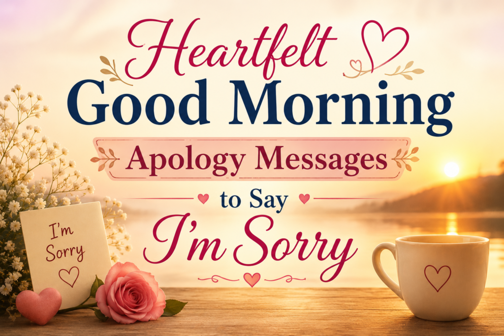 morning apology messages