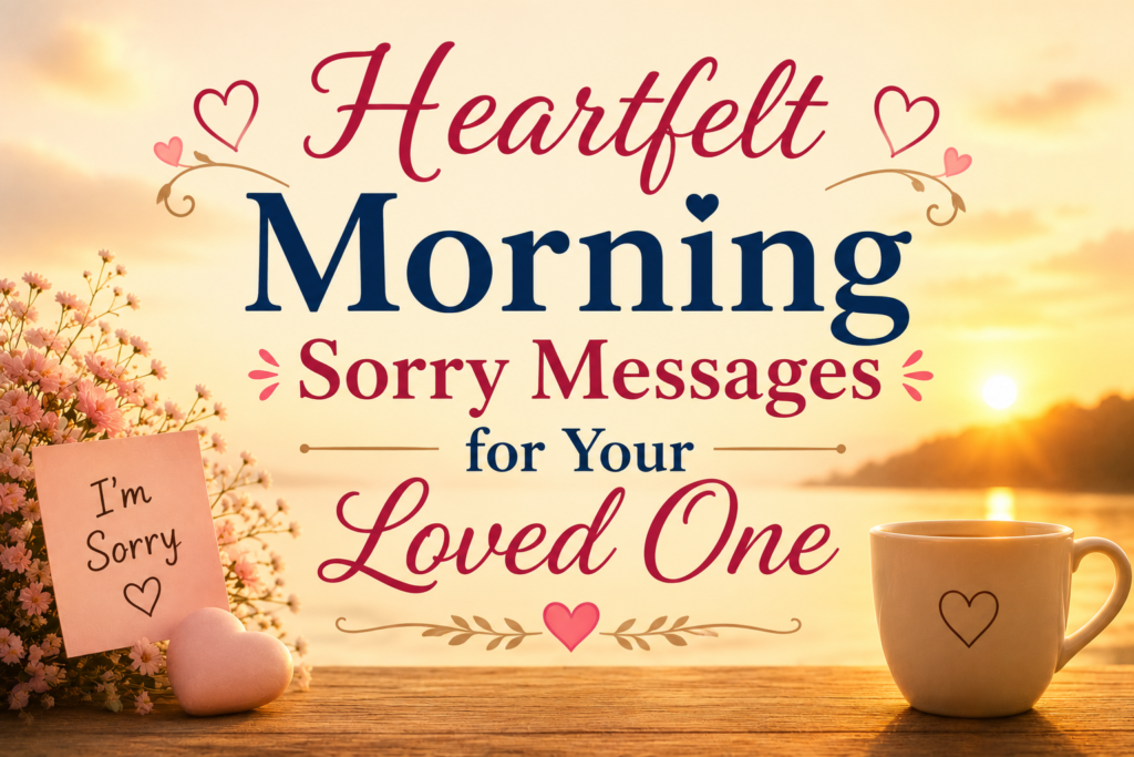 morning apology messages