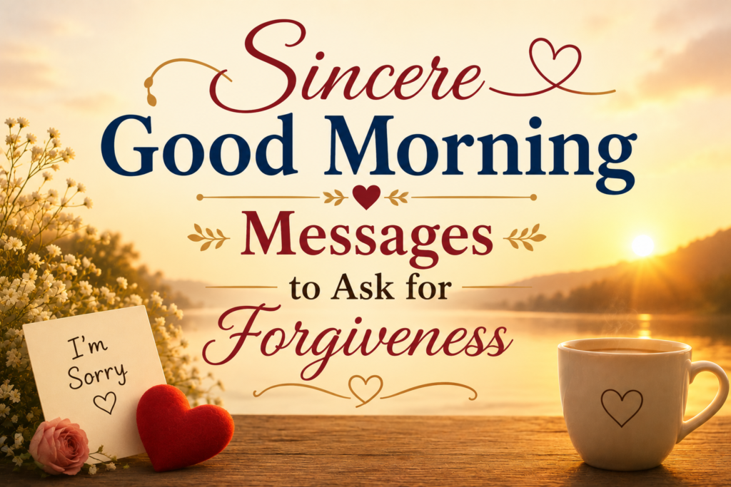 morning apology messages