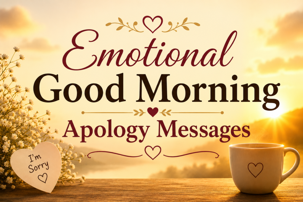 morning apology messages