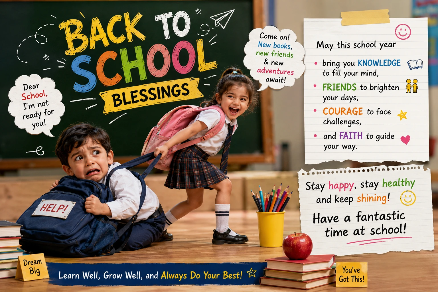 back to school blessings