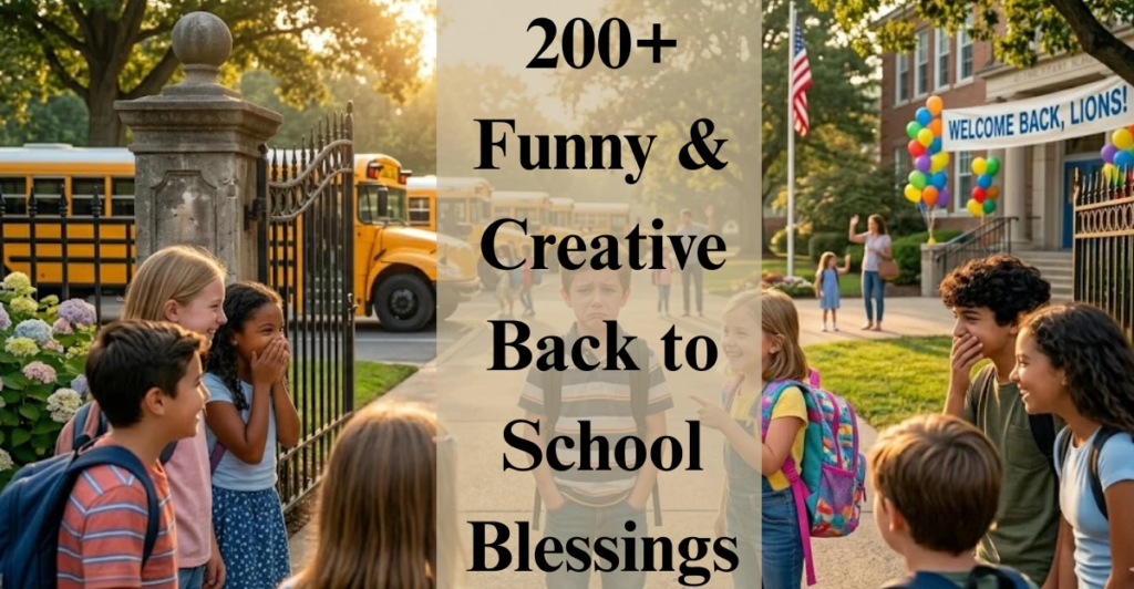 Back to school blessings