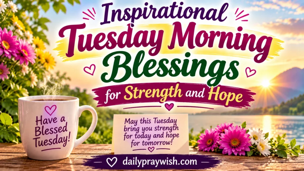 Good Morning Tuesday Blessings