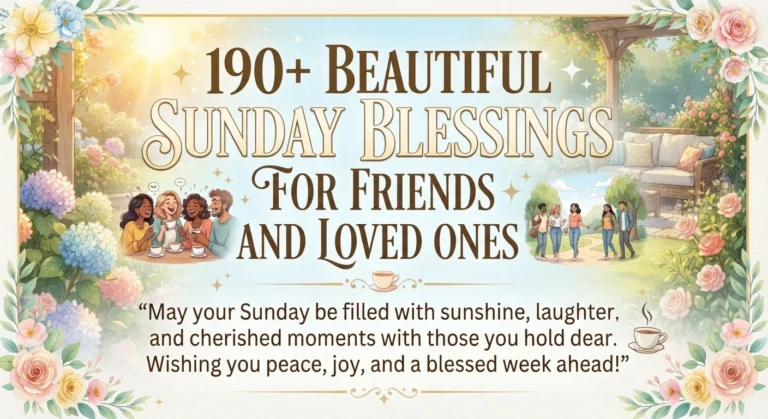 Beautiful Sunday Blessings
