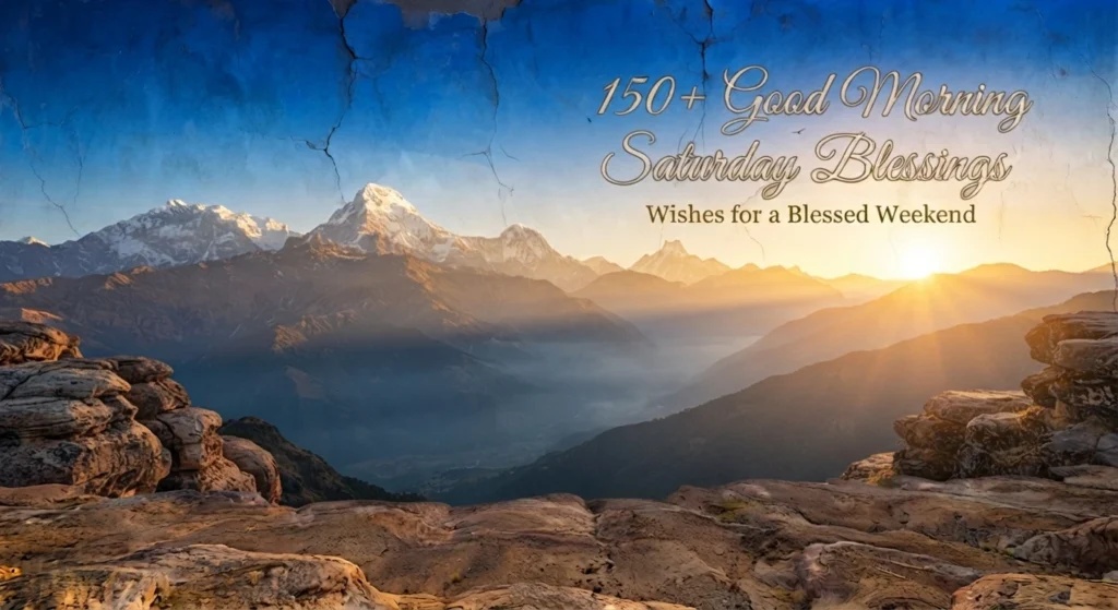 Good Morning Saturday Blessings
