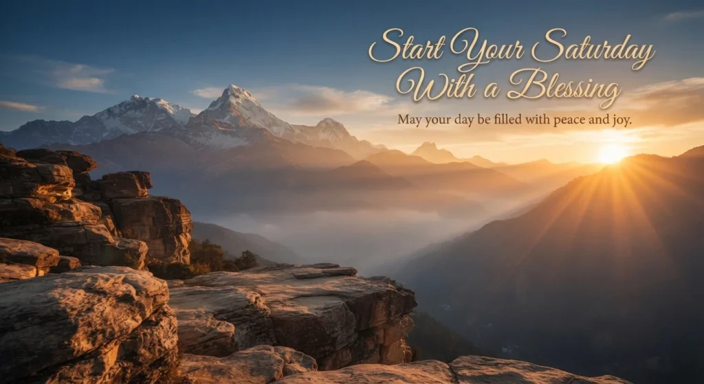 Good Morning Saturday Blessings